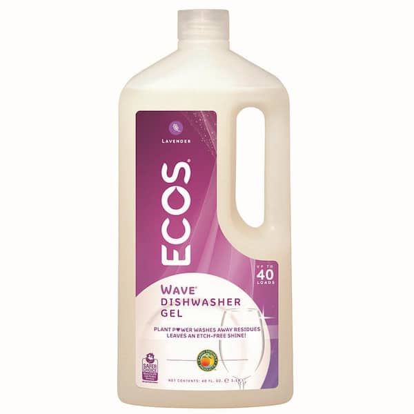 ECOS 40 oz. Squeeze Bottle Lavender Scent Wave Gel Dishwasher Detergent