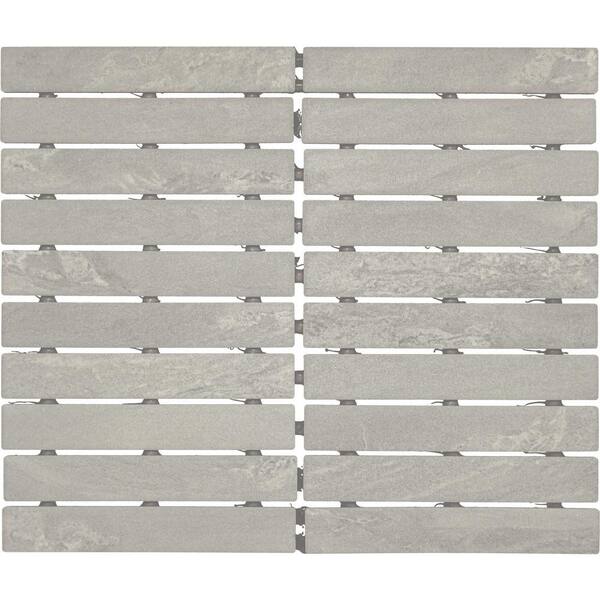 Daltile Bryne Mist 12 in. x 10 in. Glazed Ceramic Straight Joint Mosaic Tile (8.3 sq. ft./case)