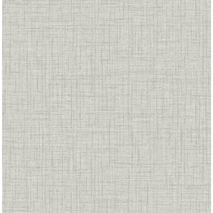 Jocelyn Grey Faux Fabric Grey Wallpaper Sample