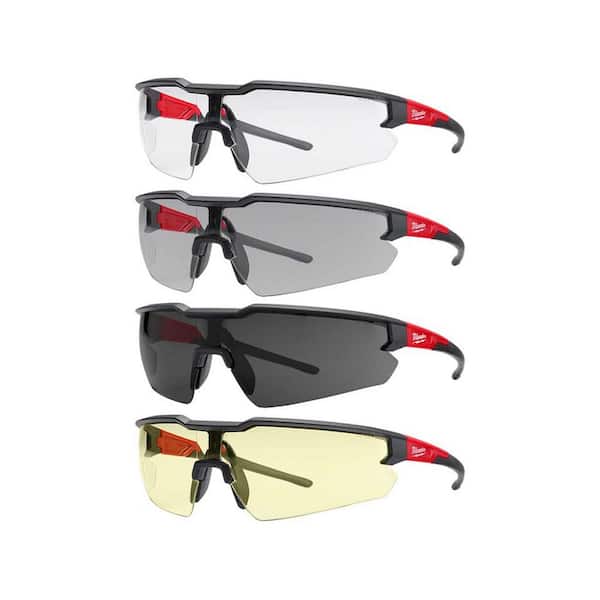 Milwaukee Multi-Color Anti-Scratch Safety Glasses (4-Pack)