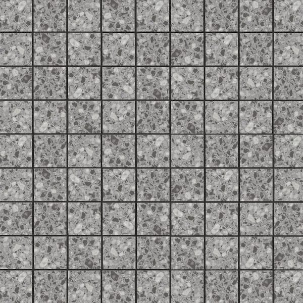 Riviera Taco Nero 2 in. x 2 in. Porcelain Floor and Wall Tile (0.5 sq. ft./Case)