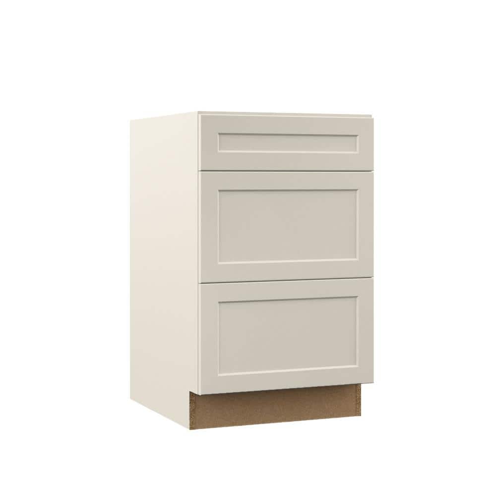 Designer Series Melvern 21 in. W x 24 in. D x 34.5 in. H Assembled Shaker 3-Drawer Base Cabinet in Cloud price history on PriceWatchPro