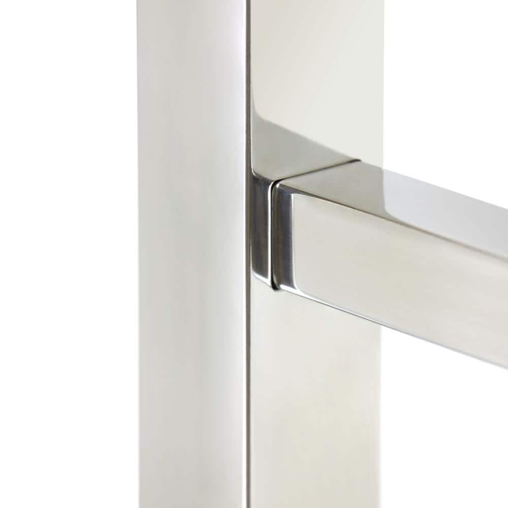 Polished Stainless Steel Wall Mounted 7-Bar Towel Warmer