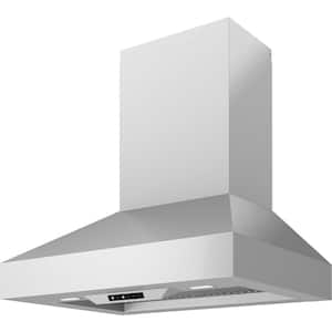 Podesta 30 in. 600 CFM Wall Mount Range Hood with LED Lights in Stainless Steel