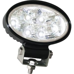 5.5 in. ide Oval Truck Car Utility Off Road Vehicle Mounted LED Flood Work Light, Clear