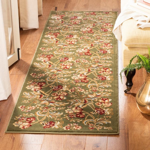 Lyndhurst Sage 2 ft. x 14 ft. Border Runner Rug