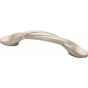 Essentials Twisted Arch 3 in. (76mm) Center-to-Center Satin Nickel Drawer Pull (25-Pack)