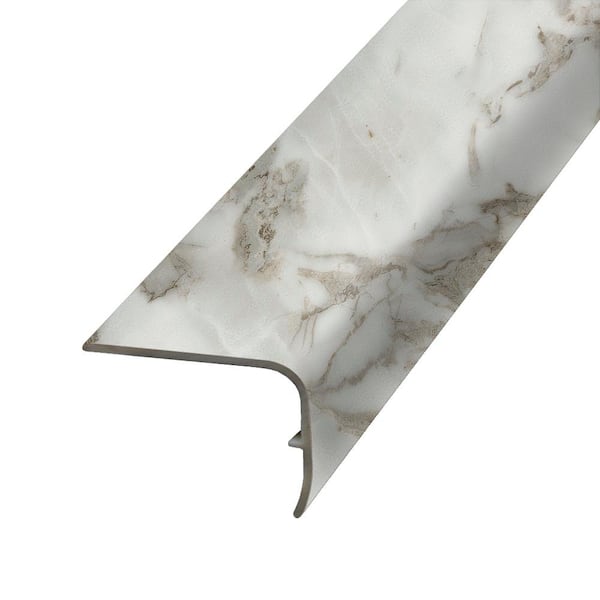 PERFORMANCE ACCESSORIES Northshore 1.32 in. Thick x 1.88 in. Wide x 78.7 in. Length Vinyl Stair Nose Molding