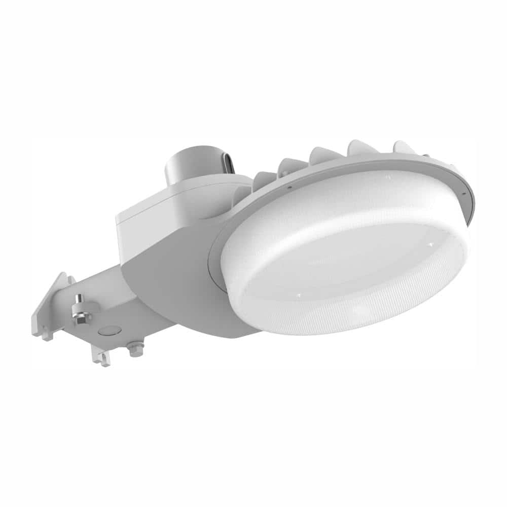 400W Equivalent Integrated LED Gray Dusk to Dawn Outdoor Area Light, 9000 L