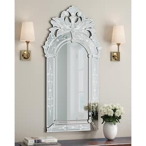 39 in. x 21 in. Irregular Modern Carved Wall Mirror