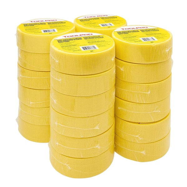 ToolPro 1-7/8 in. x 300 ft. Yellow Fiberglass Self-Adhesive Mesh Tape (24PK)
