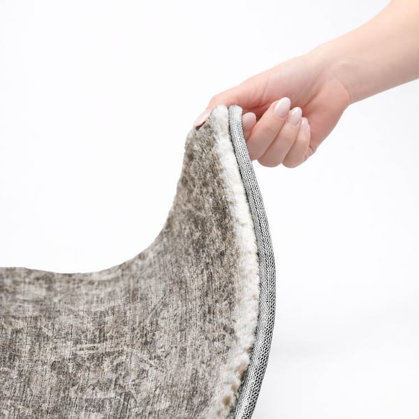 Dream Shag Premium Machine Washable Abstract ADS40 Charcoal 10 ft. x 14 ft. Area Rug