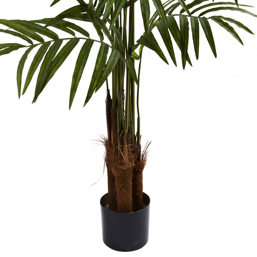 5' Green Plastic Potted Palm Tree