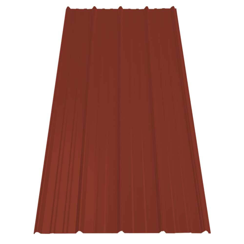 8 ft. SM-Rib Galvalume Steel 29-Gauge Roof/Siding Panel in Red price history on PriceWatchPro