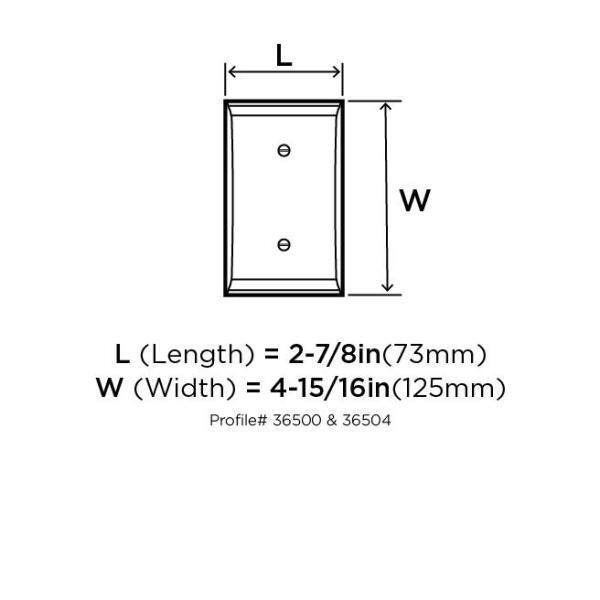 Oil-Rubbed Bronze 1-Gang Rocker Wall Plate