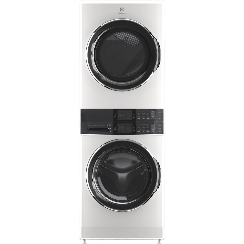 Electrolux 600 Series Electric Dryer Laundry Tower With Smartboost Technology, LuxCare Plus Wash System White ELTE7600AW