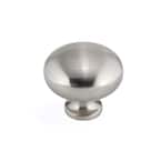 Germain Collection 1-1/4 in. (32 mm) Brushed Nickel Functional Cabinet Knob