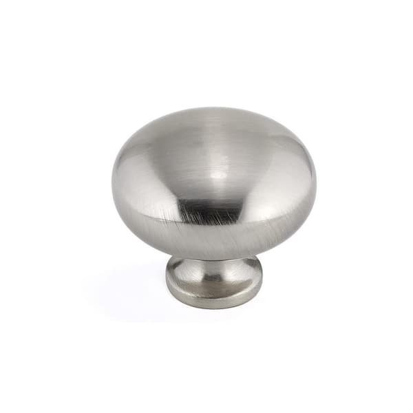 Richelieu Hardware Germain Collection 1-1/4 in. (32 mm) Brushed Nickel Functional Cabinet Knob