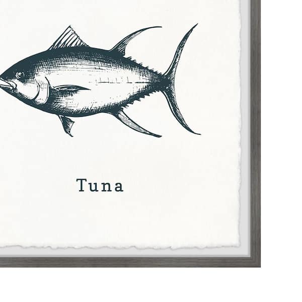 Tuna Blackfin Vector Illustration jump in ocean wave tuna fish bluefin  drawing isolated white background - Stock Image - Everypixel