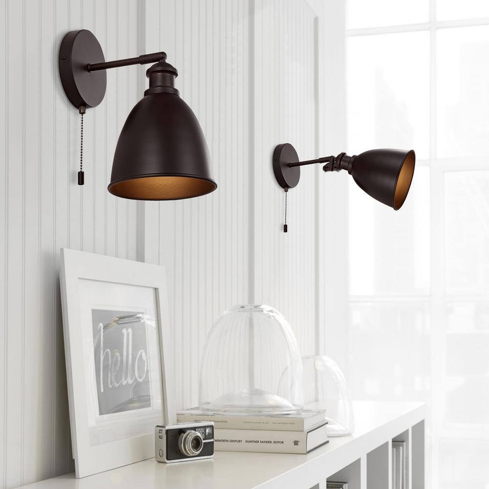 Hudson Oil Rubbed Bronze 6.5" Dimmable LED Wall Sconce