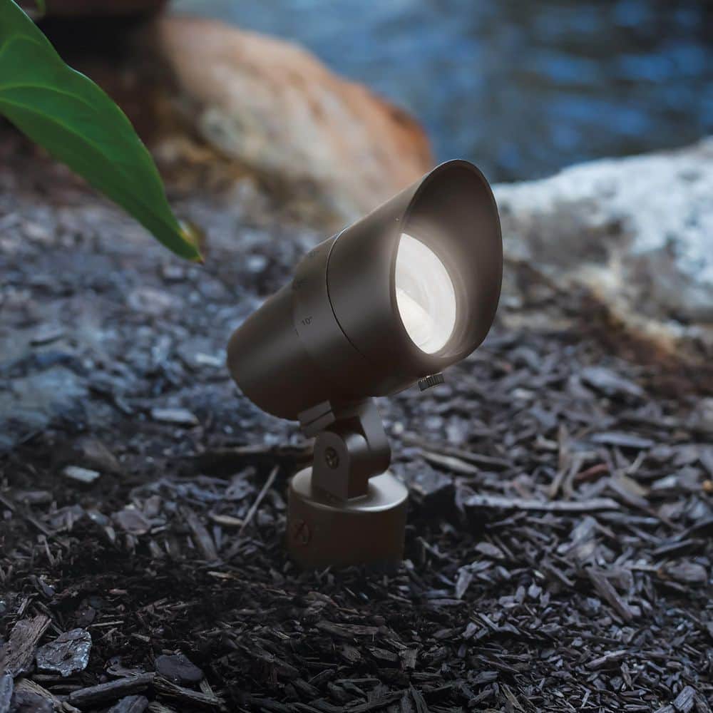 Bronze Adjustable Beam LED Landscape Spotlight