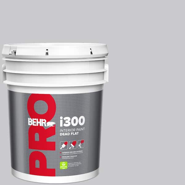 BEHR PRO 5 gal. #ECC-62-1 Urban Gray Dead Flat Interior Paint