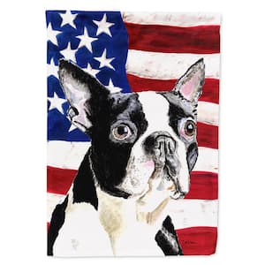 2.33 ft. x 3.33 ft. Polyester USA American 2-Sided Flag with Boston Terrier 2-Sided Flag Canvas House Size Heavyweight