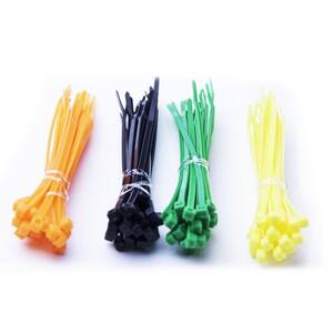 Self-Locking Cable Ties, Assorted, (200-Pieces), Poly Bag