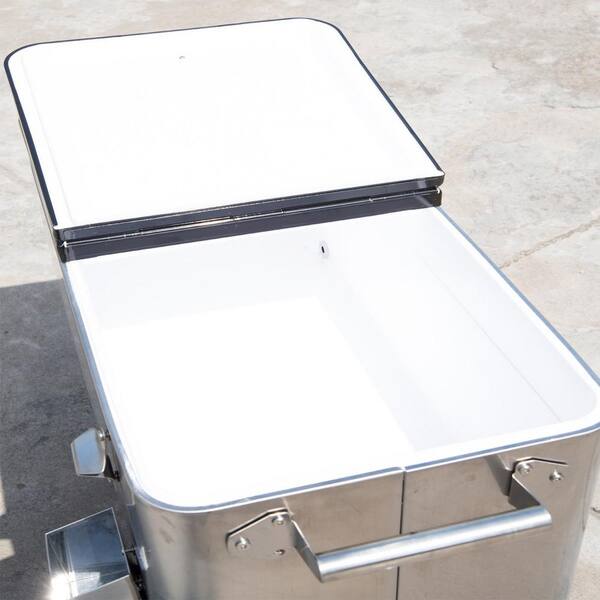 Details about   80QT Rolling Warm Cooler Food Cart Ice Chest Patio Outdoor Drink Party BBQ 