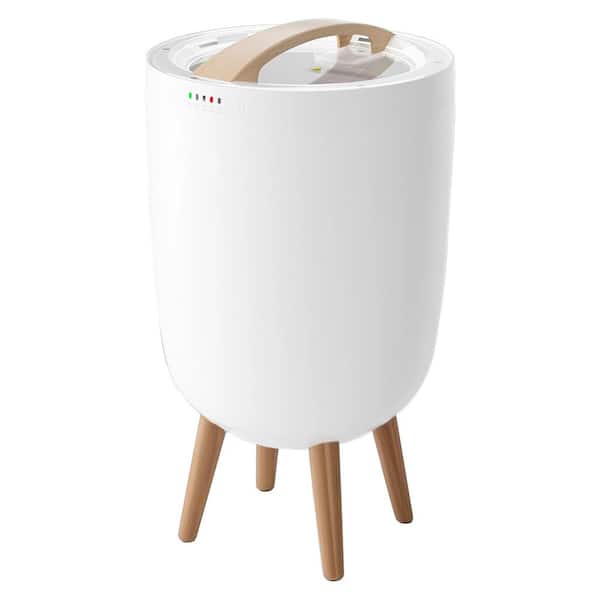 Electric Towel Warmer Bucket in White with Bluetooth Speaker, 25L Capacity, Fits Two 40x70 Towels, Mood Lights, Timer