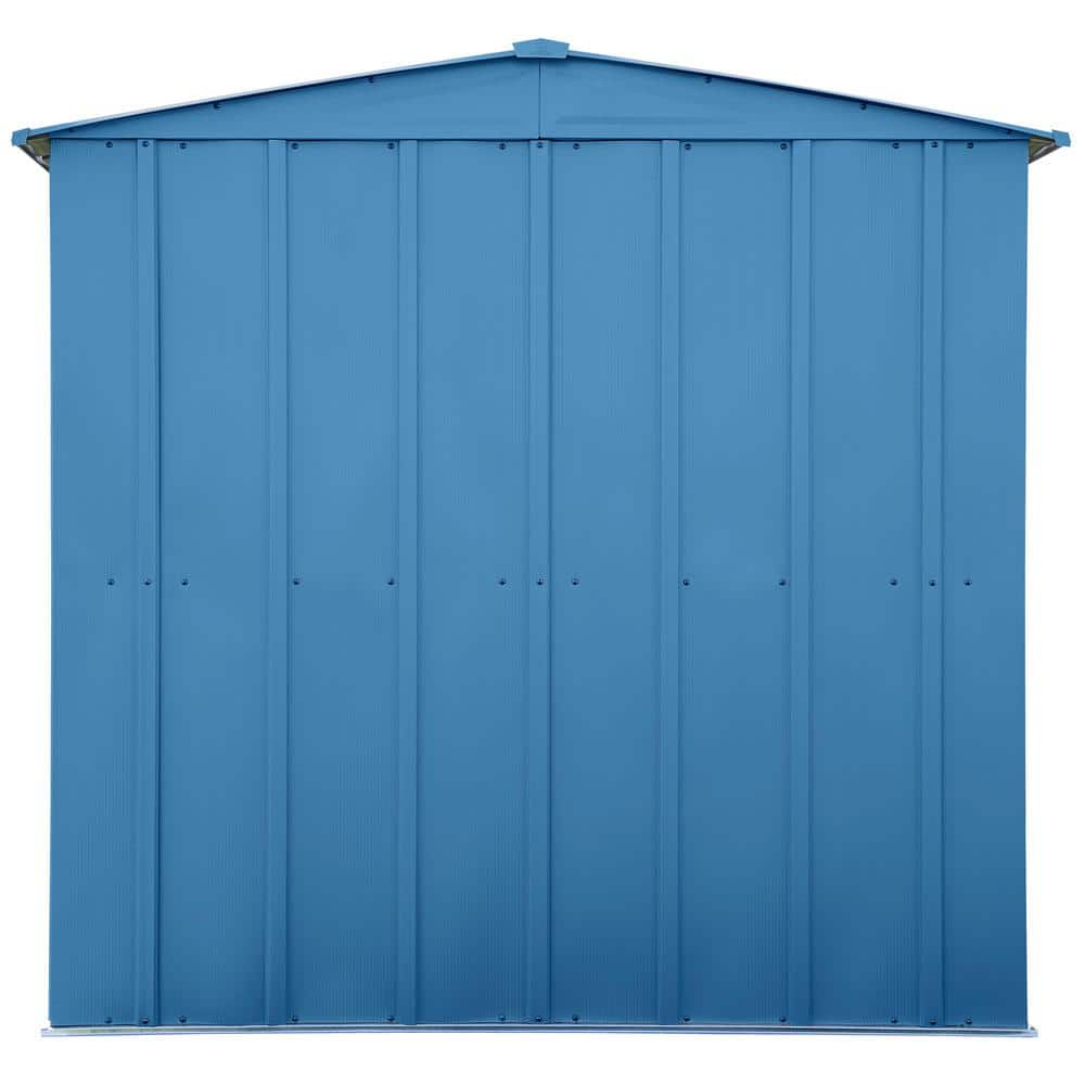 6 ft. x 5 ft. Blue Grey Galvanized Steel Storage Shed