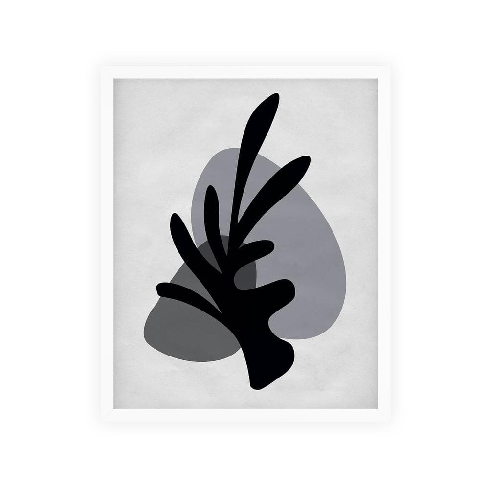 Abstract Nature Shapes Framed Abstract Art Print 42 in. x 34 in.