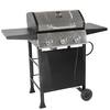 Grill Boss 3 Burner Gas Grill in Black with Top Cover and Shelves Stainless  Steel, 2 Number of Side Burners GBC1932M - The Home Depot