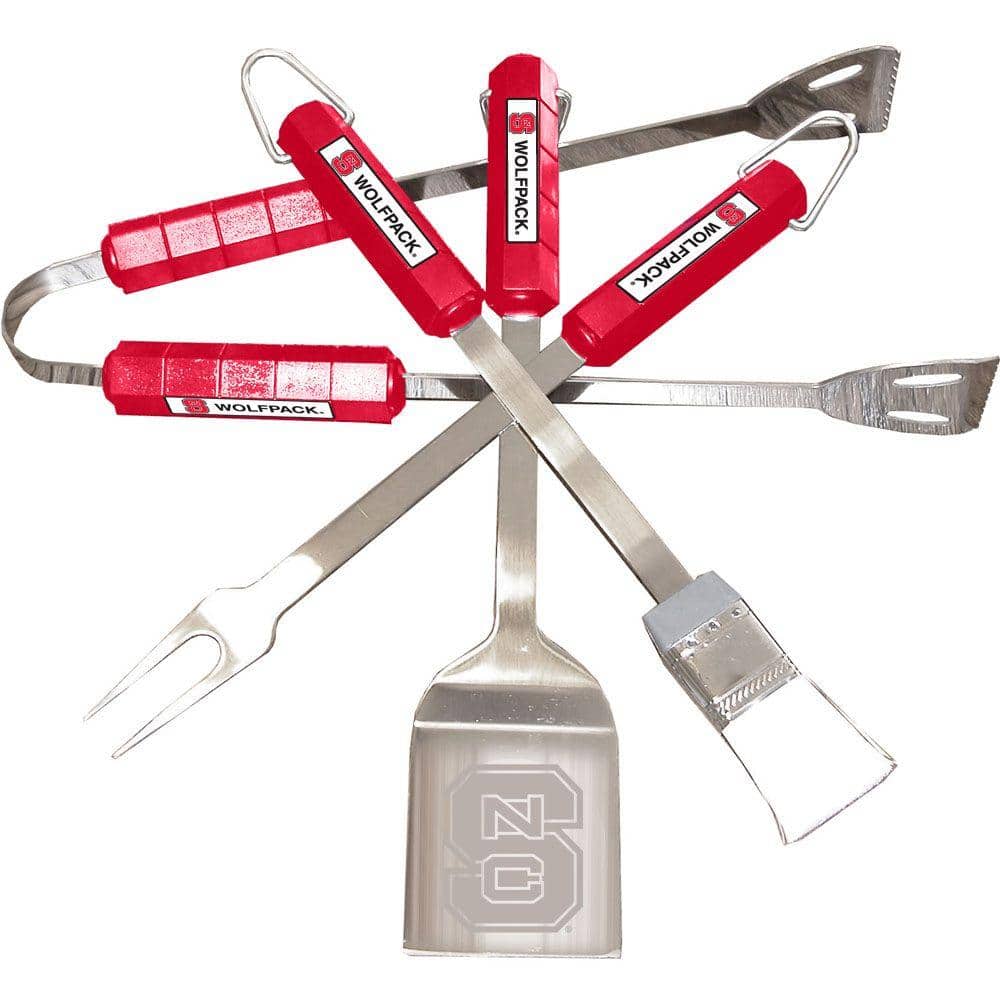 NCAA N. Carolina State Wolfpack 4-Piece Grill Tool Set