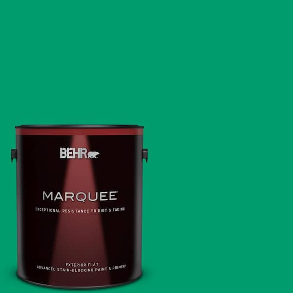 BEHR MARQUEE 1 gal. #S-G-460 Mint Sprig Flat Exterior Paint & Primer