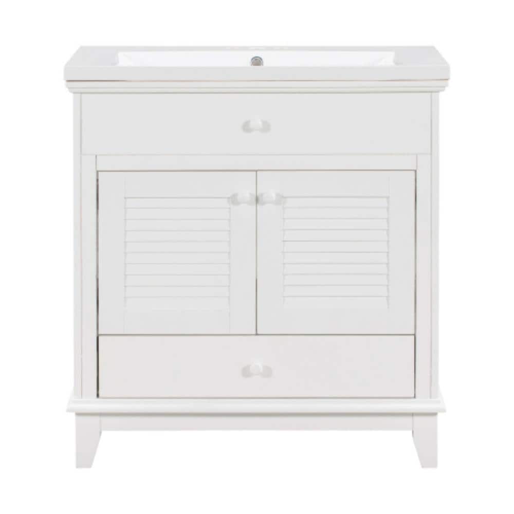 BY13 30 in. W x 18 in. D x 31 in. H Single Sink Freestanding Bath Vanity in