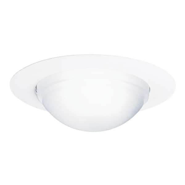 HALO 6 in. White Recessed Ceiling Light Dome Trim, Wet Rated Shower Light