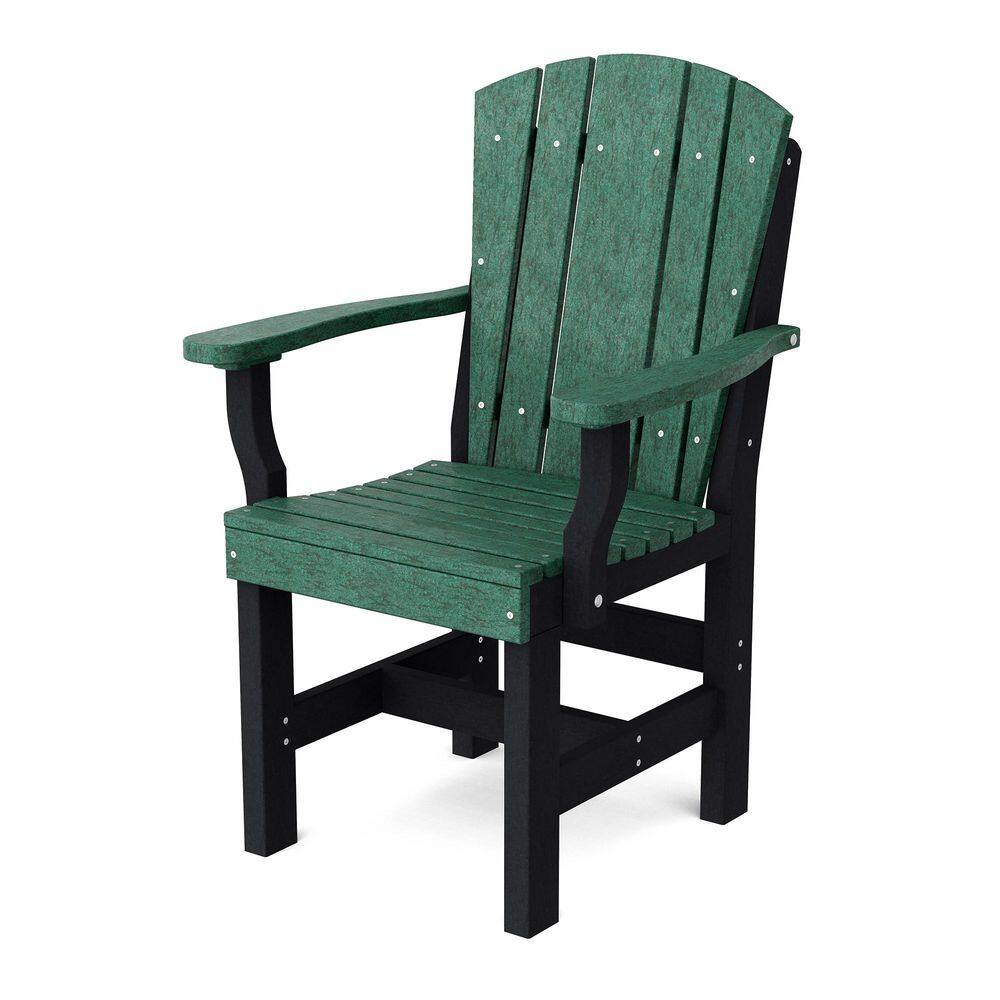 Heritage Turf Green and Black HDPE Plastic Outdoor Dining Arm Chair price history on PriceWatchPro