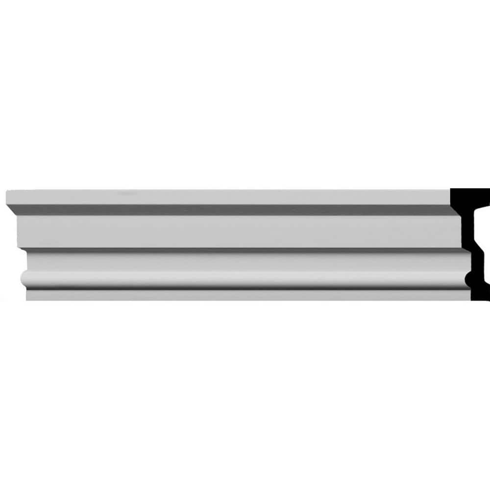 Gray Polyurethane Crown Panel Moulding 94.5" Length
