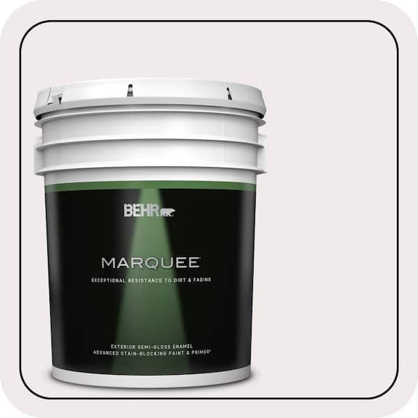 BEHR MARQUEE 5 gal. #W-D-620 Pale Bud Semi-Gloss Enamel Exterior Paint & Primer