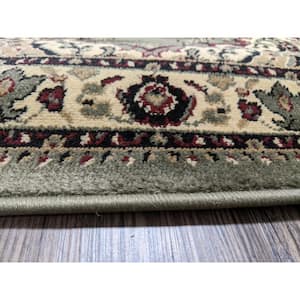 Castello Sage 5 ft. x 7 ft. Traditional Oriental Medallion Area Rug