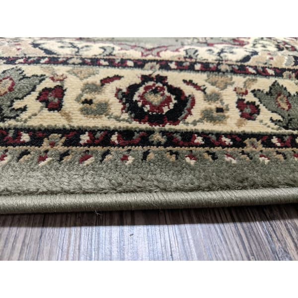 Castello Sage 8 ft. x 11 ft. Traditional Oriental Medallion Area Rug