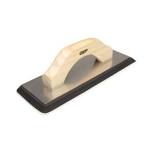 4 in. x 10.5 in. XL Non-Stick Gum Rubber Grout Float with Wood Handle