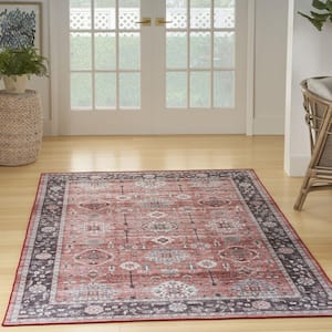 Fulton Brick 5 ft. x 7 ft. Vintage Persian Traditional Area Rug
