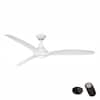 Home Decorators Collection Tidal Breeze 60 in. LED White Ceiling Fan with Light Kit and Remote 