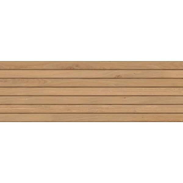 Sample of Ibirapuera Camel Satin (Brown) 6 in. x 6 in. Ceramic Wall Tile