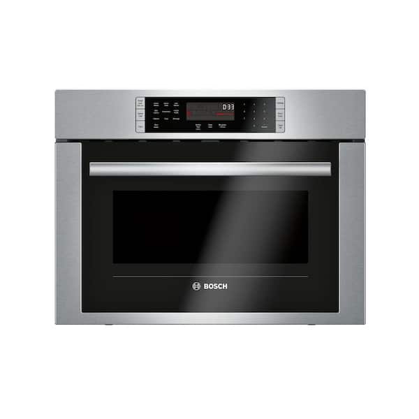 Bosch 500 Series 24 in. 1.6 cu. ft. Built-in Convection Speed Microwave in Stainless Steel with SpeedChef Cooking