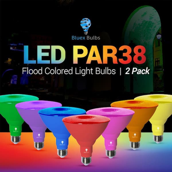 BLUEX BULBS 120-Watt Equivalent PAR38 Decorative LED Light Bulb in
