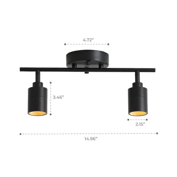 Vidalite led track light 7w bulb deals fixed rail ceiling lighting with rotating heads