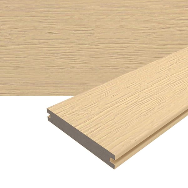 Magellan Plus 0.88 in. x 5.43 in. x 8 ft. Rustic and Wood Grain Japanese Cedar Grooved Composite Decking Board